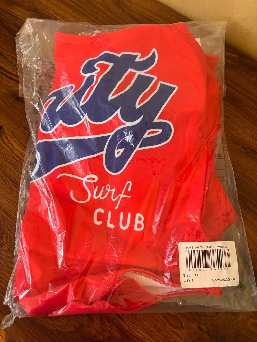 Jaws 50th Anniversary Amity Island Surf Club Women’s Swimsuit 4XL, Cakeworthy